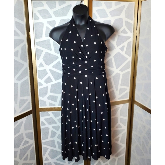 Chaps Dresses & Skirts - Chaps Polka Dot Dress Size Large